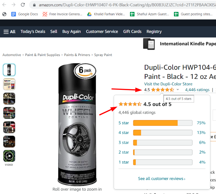screenshot of Dupli-Color High-Performance Wheel Coating reviews