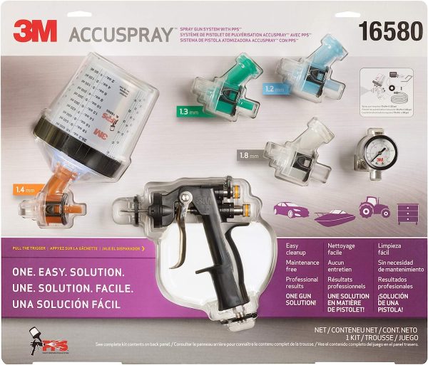 3M 16580 Accuspray Paint Spray Gun System with Original PPS