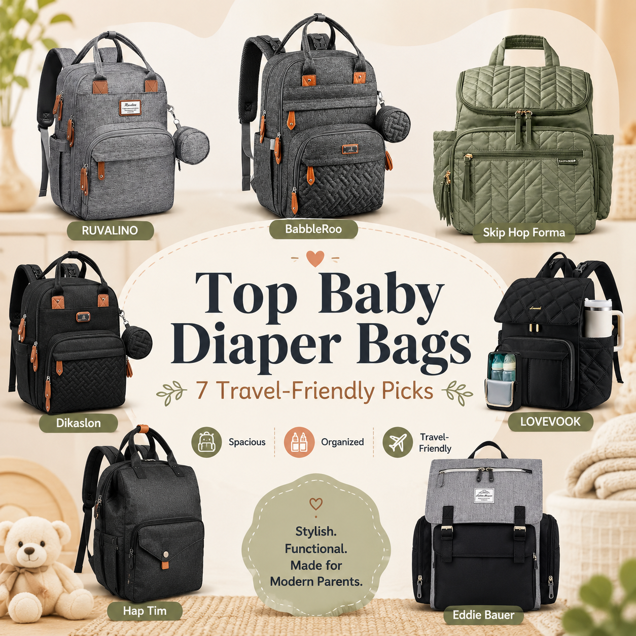 Best baby diaper bags for travel